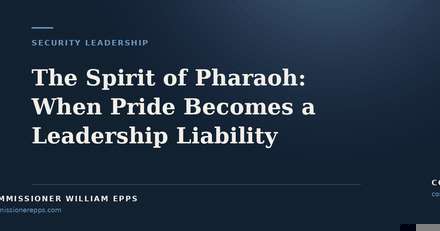 The Spirit of Pharaoh: When Pride Becomes a Leadership&nbsp;Liability