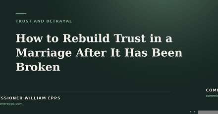 How to Rebuild Trust in a Marriage After It Has Been&nbsp;Broken