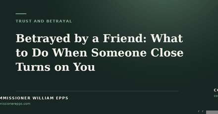 Betrayed by a Friend: What to Do When Someone Close Turns on&nbsp;You