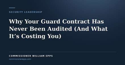 Why Your Guard Contract Has Never Been Audited (And What It’s Costing&nbsp;You)